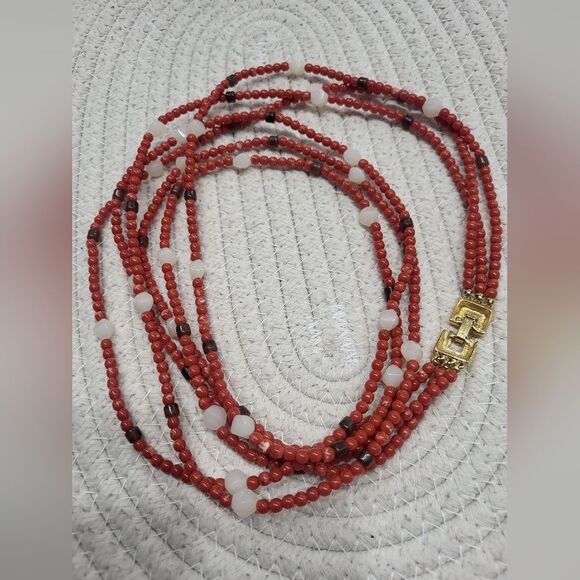 Monet beaded tripple stranded long necklace - Picture 6 of 10